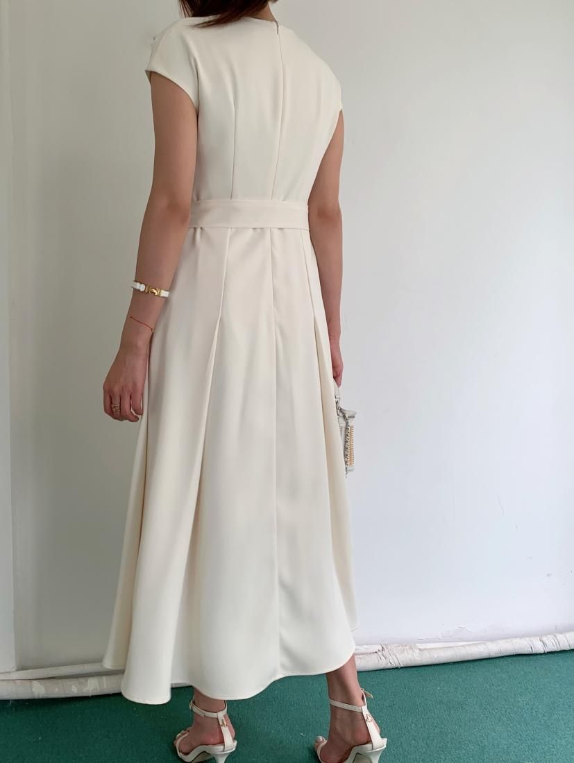 WAIST RIBBON LONG DRESS - BIRTHDAY BASH