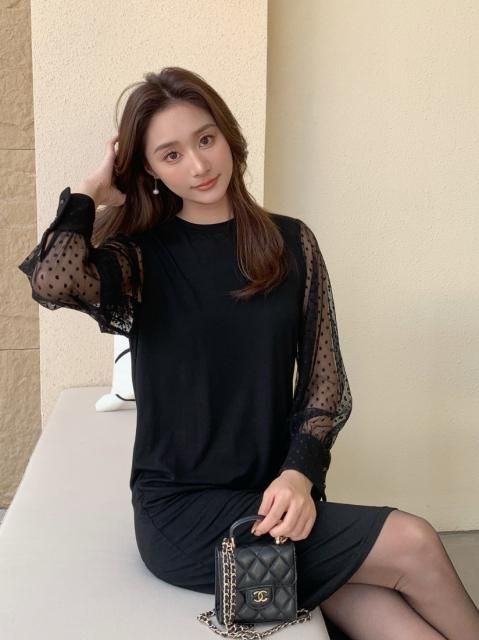 REMY DOT SHEER DRESS