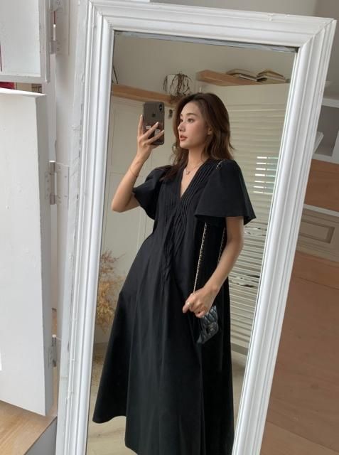 FRONT PINTUCK DRESS