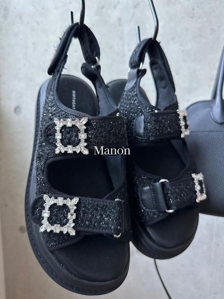 InsoleMicバースデーバッシュサンダル Manon SHFW 25cm - サンダル