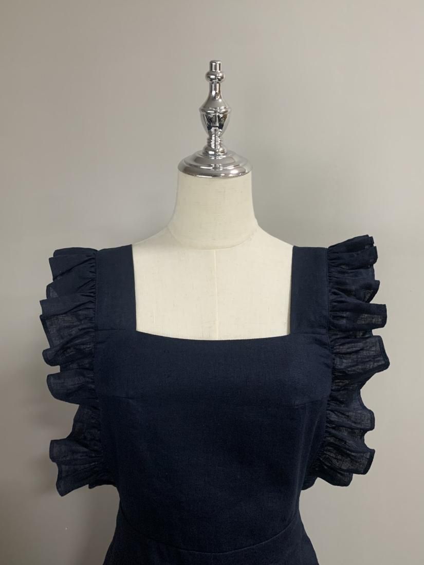 LINEN FRILL ROMPERS - BIRTHDAY BASH