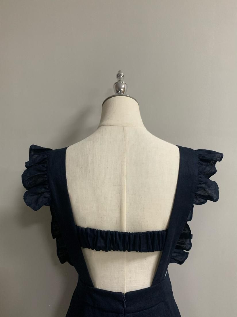 大好き FRILL LINEN ROMPERS BASH BIRTHDAY - サロペット・オーバーオール・オールインワン