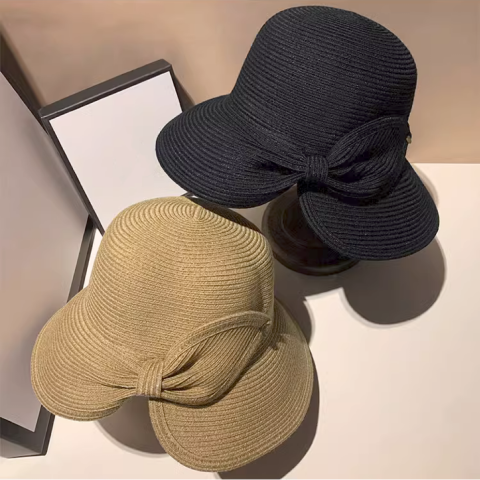 BACK HALF RIBBON HAT