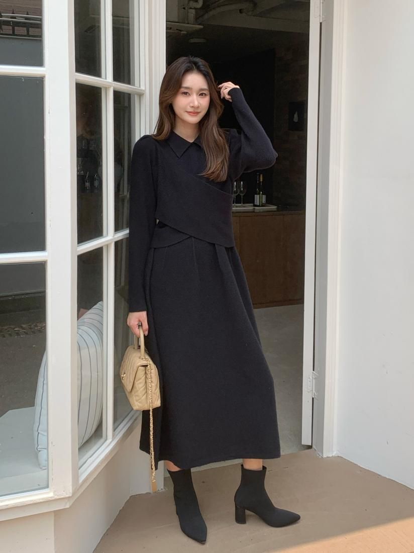 2WAY CROSS KNIT DRESS - BIRTHDAY BASH