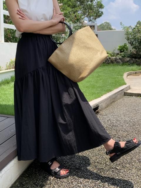 TIERED GATHER LONG SKIRT