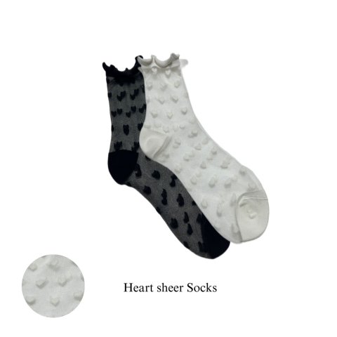 Heart sheer Socks
