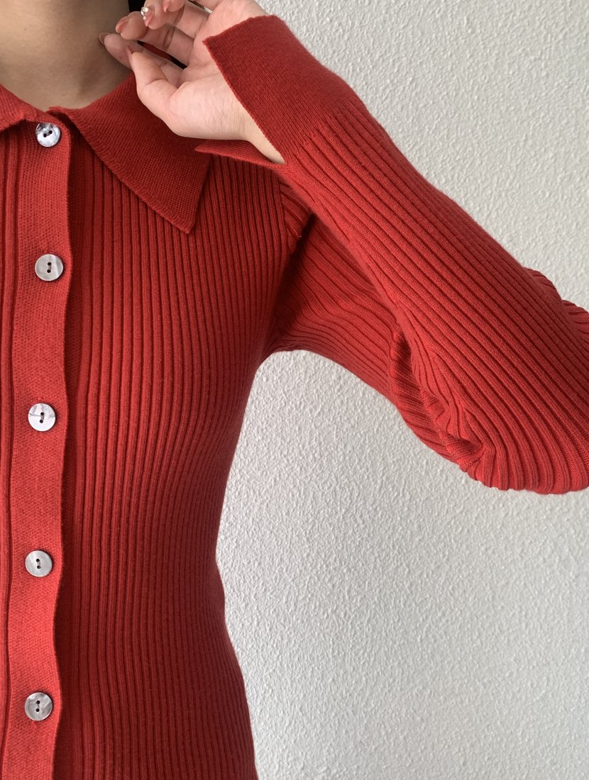 COLLARED KNIT CARDIGAN - BIRTHDAY BASH