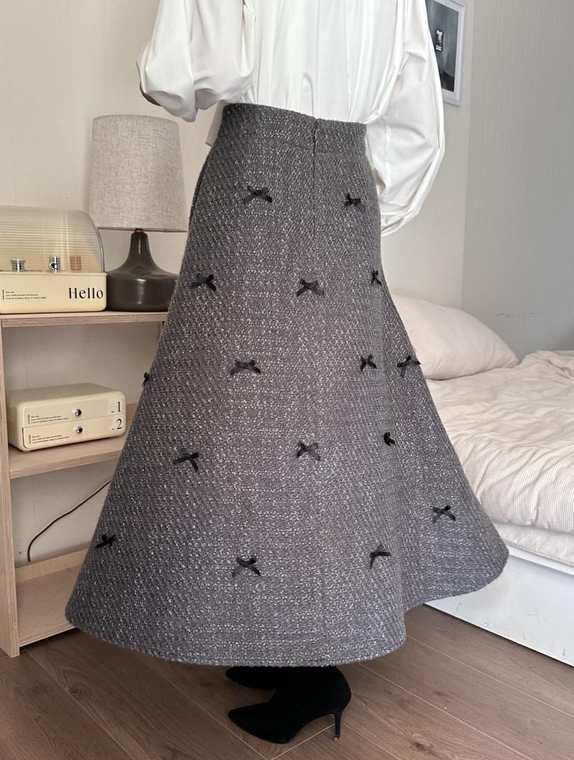 全国どこでも送料無料！ RIBBON TWEED SKIRT BASH BIRTHDAY - ジャケット・アウター
