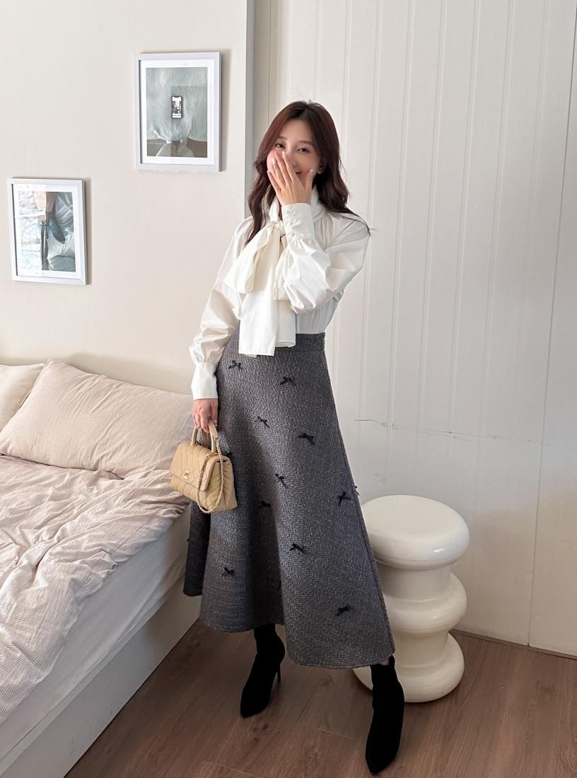 TWEED RIBBON SKIRT - BIRTHDAY BASH
