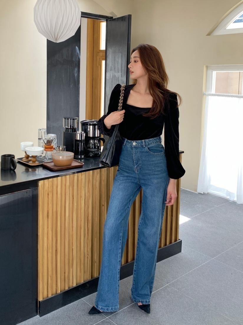 SQUARE NECK VELOUR TOPS - BIRTHDAY BASH
