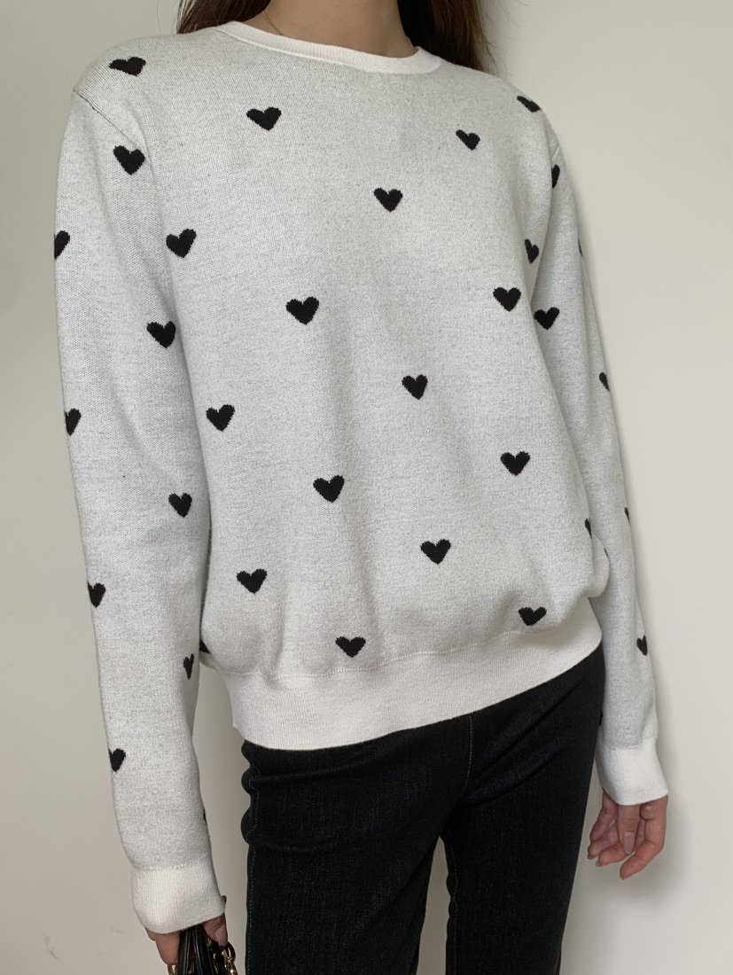 HEART DOT KNIT LONG TOPS - BIRTHDAY BASH