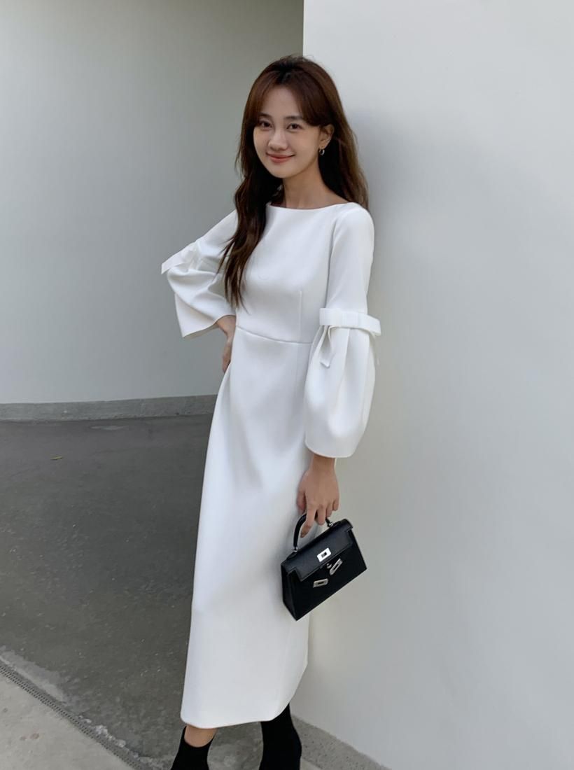 PUFF RIBBON MIDI DRESS - BIRTHDAY BASH
