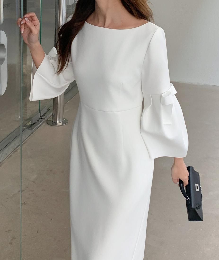 PUFF RIBBON MIDI DRESS - BIRTHDAY BASH