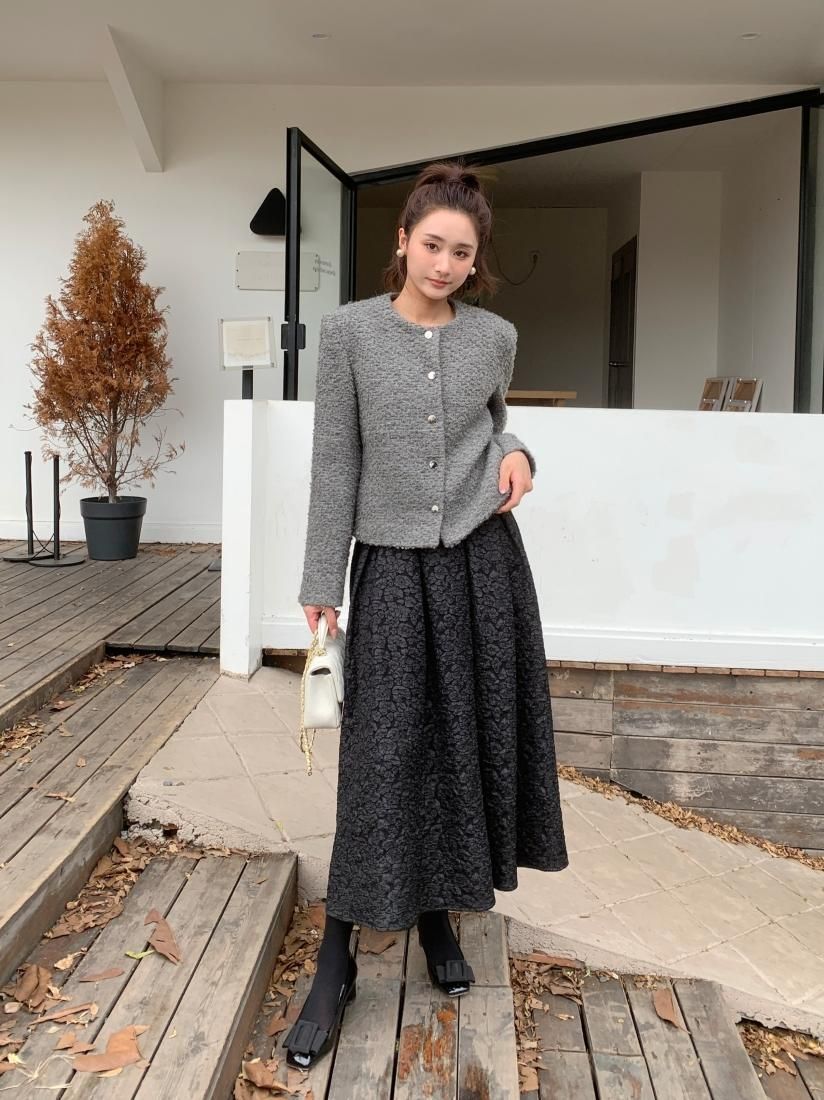 LEOPARD JACQUARD SKIRT - BIRTHDAY BASH