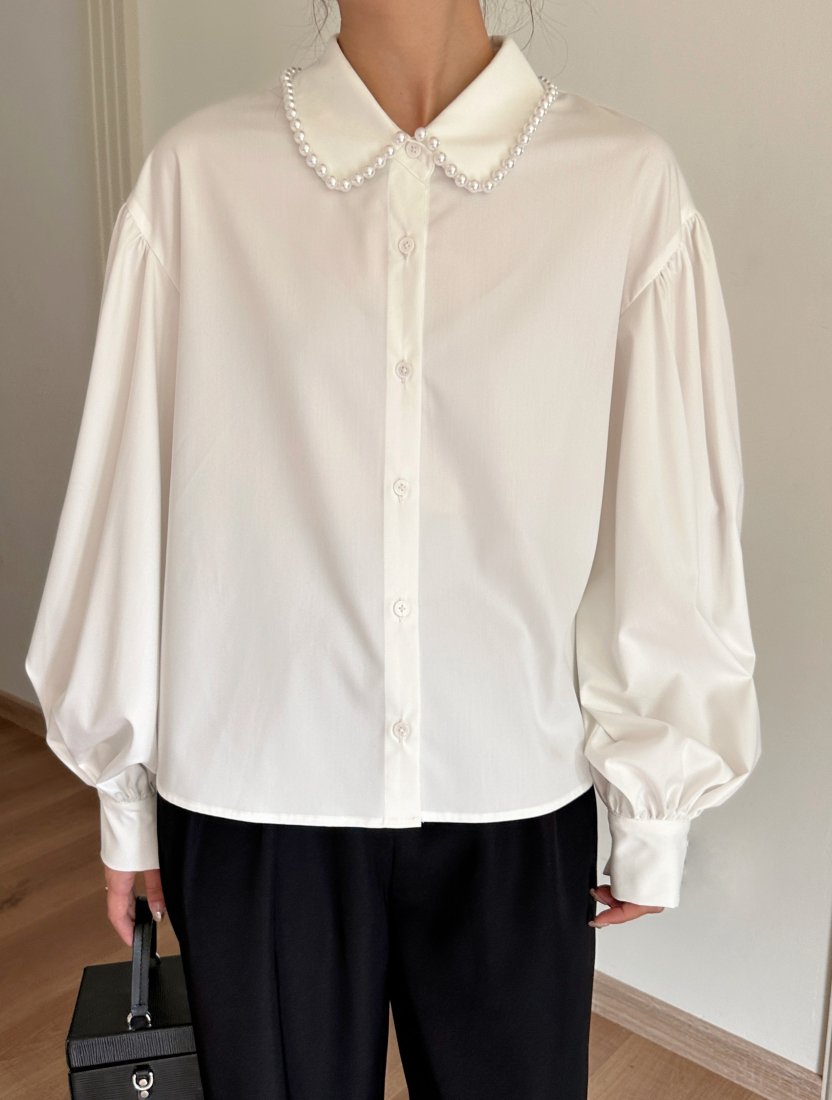 ARIANE PEARL COLLAR TOPS - BIRTHDAY BASH