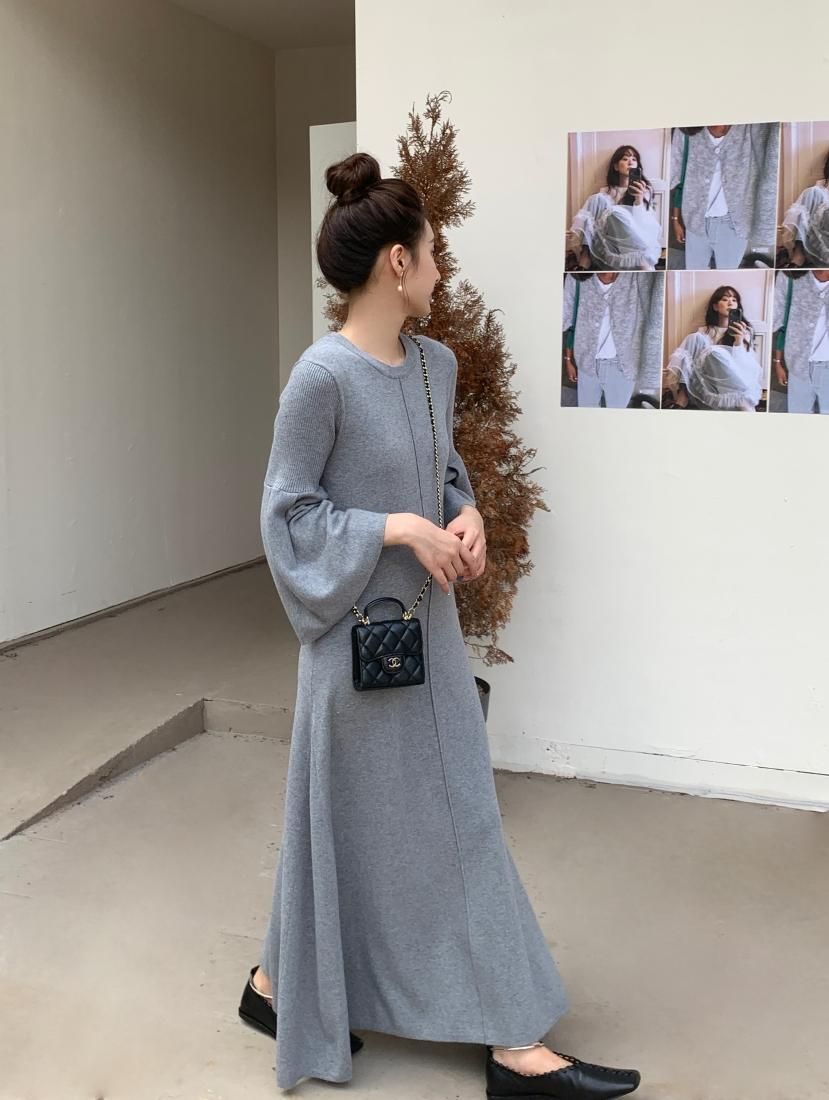 BELLSLEEVE KNIT DRESS - BIRTHDAY BASH