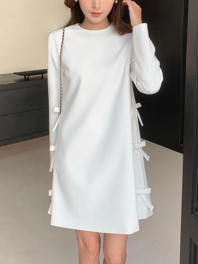 birthdaybash サイドリボンファージレ　Sサイズ RONA SIDE RIBBON DRESS - BIRTHDAY BASH