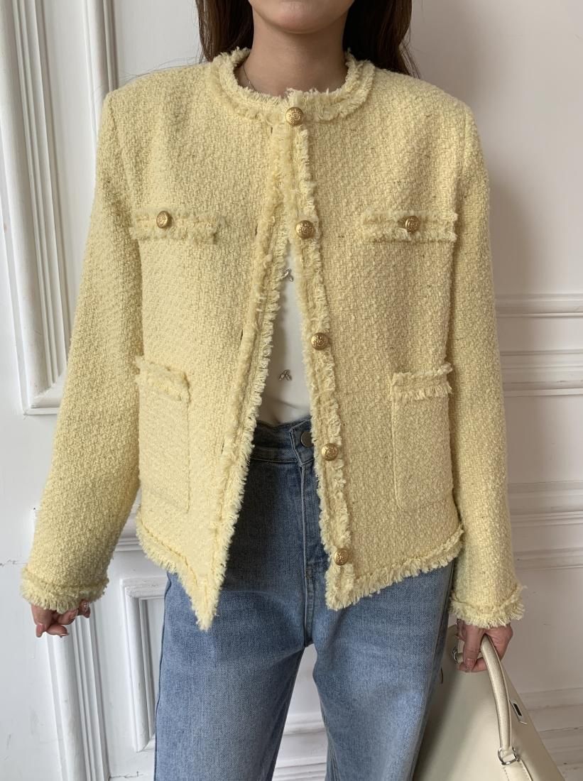 TWEED FRINGE JACKET - BIRTHDAY BASH