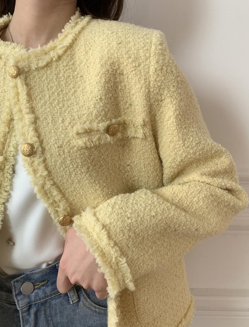 TWEED FRINGE JACKET - BIRTHDAY BASH