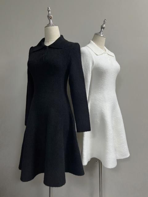 BB COLLARED KNIT DRESS