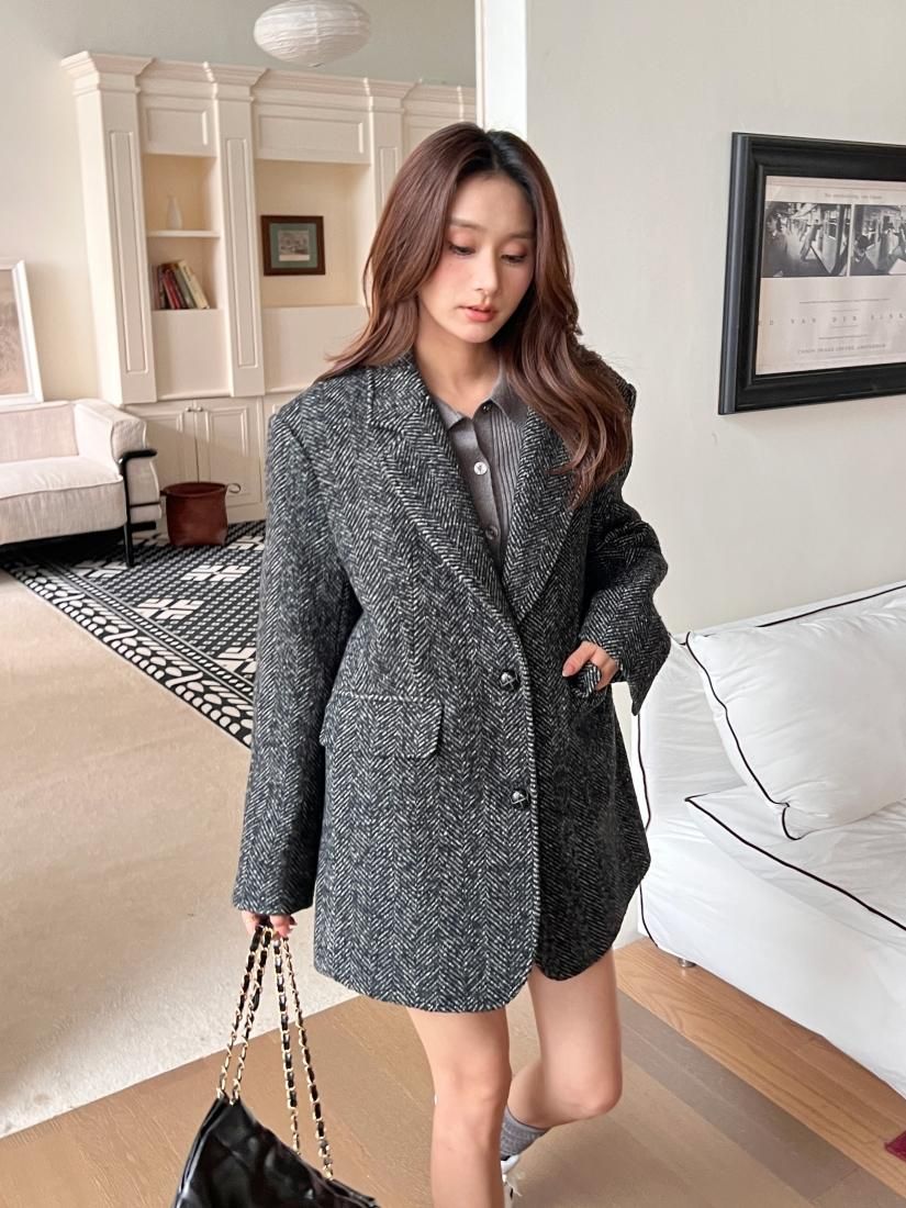 BB HERRINGBONE JACKET - BIRTHDAY BASH