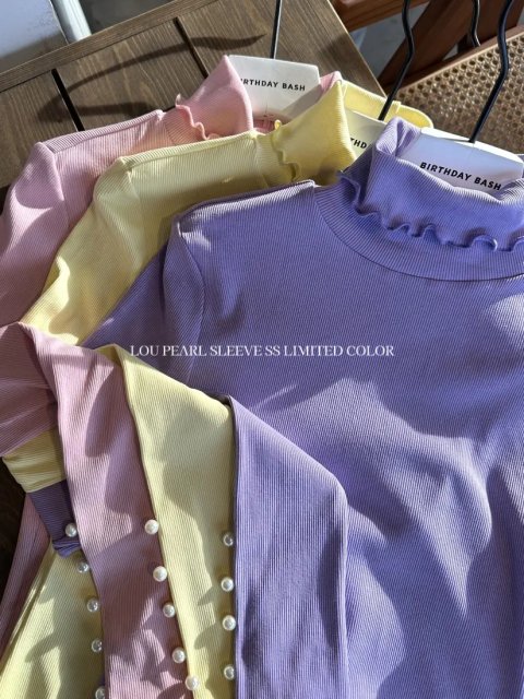 LOU PEARL SLEEVE TOPS SS LIMITED COLOR