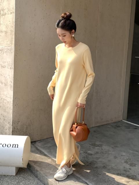 Alora KNIT LONG DRESS