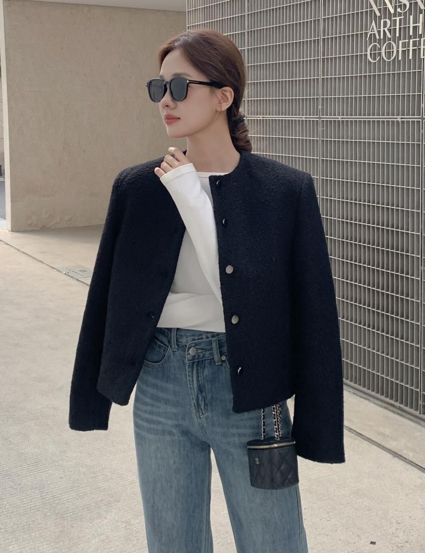 ジャケット・アウター 2WAY COLLAR BOUCLE JACKET 2WAY COLLAR BOUCLE JACKET - BIRTHDAY BASH