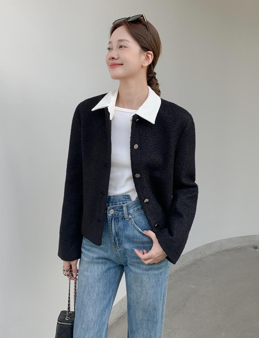 ジャケット・アウター 2WAY COLLAR BOUCLE JACKET 2WAY COLLAR BOUCLE JACKET - BIRTHDAY BASH