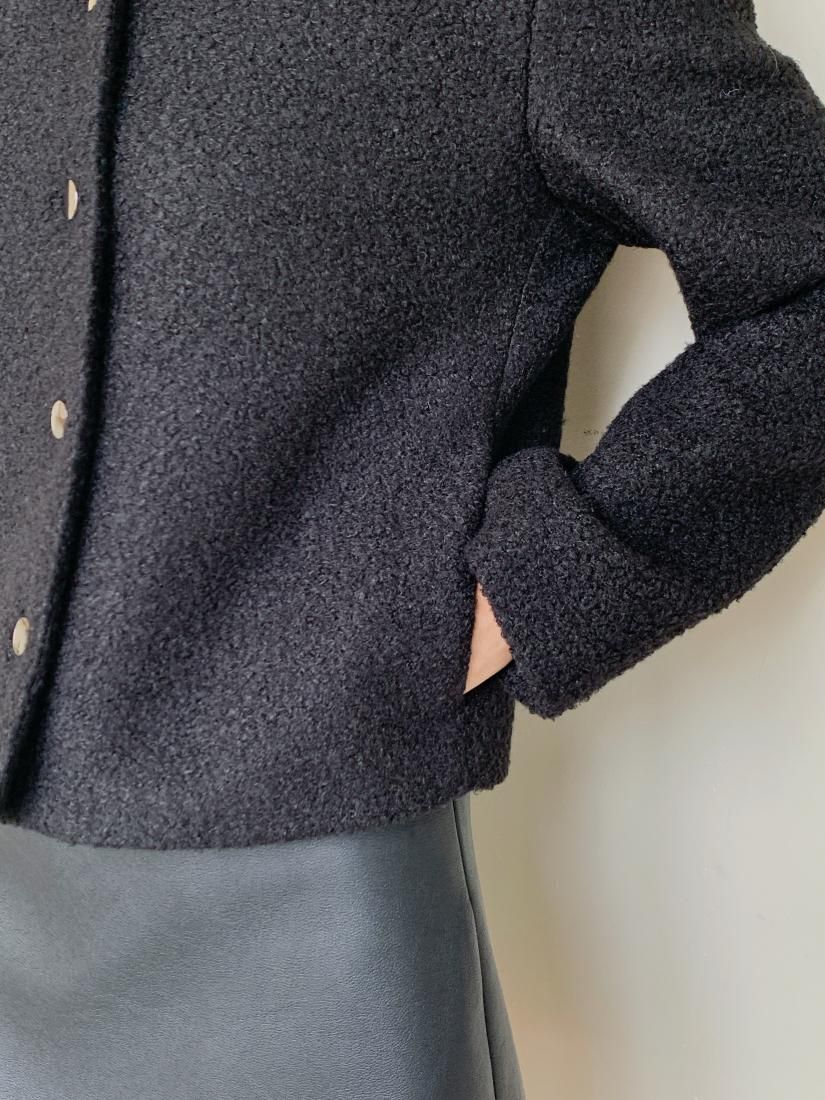 2WAY COLLAR BOUCLE JACKET - BIRTHDAY BASH