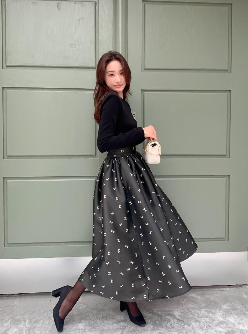RIBBON JACQUARD SKIRT - BIRTHDAY BASH