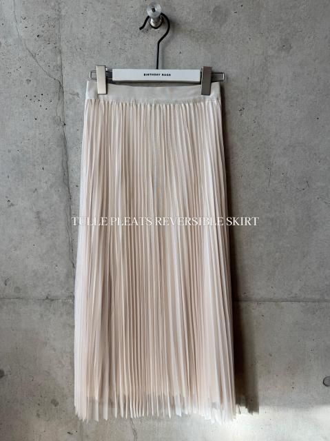 24SSTULLE PLEATS REVERSIBLE SKIRT 