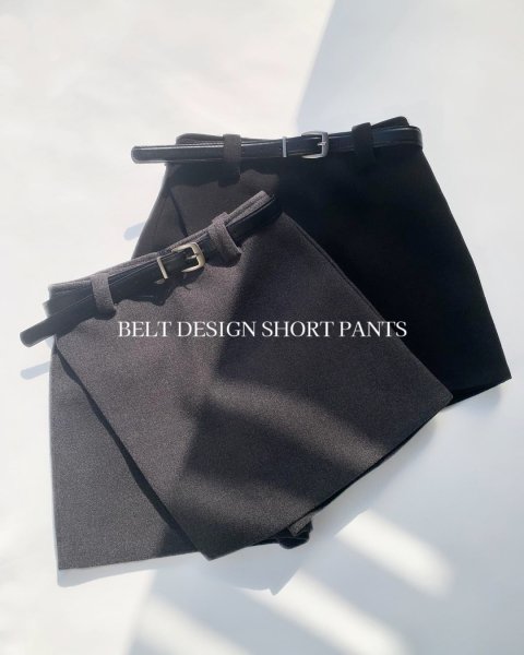 【期間限定PRICE】  BELT DESIGN SHORT PANTS