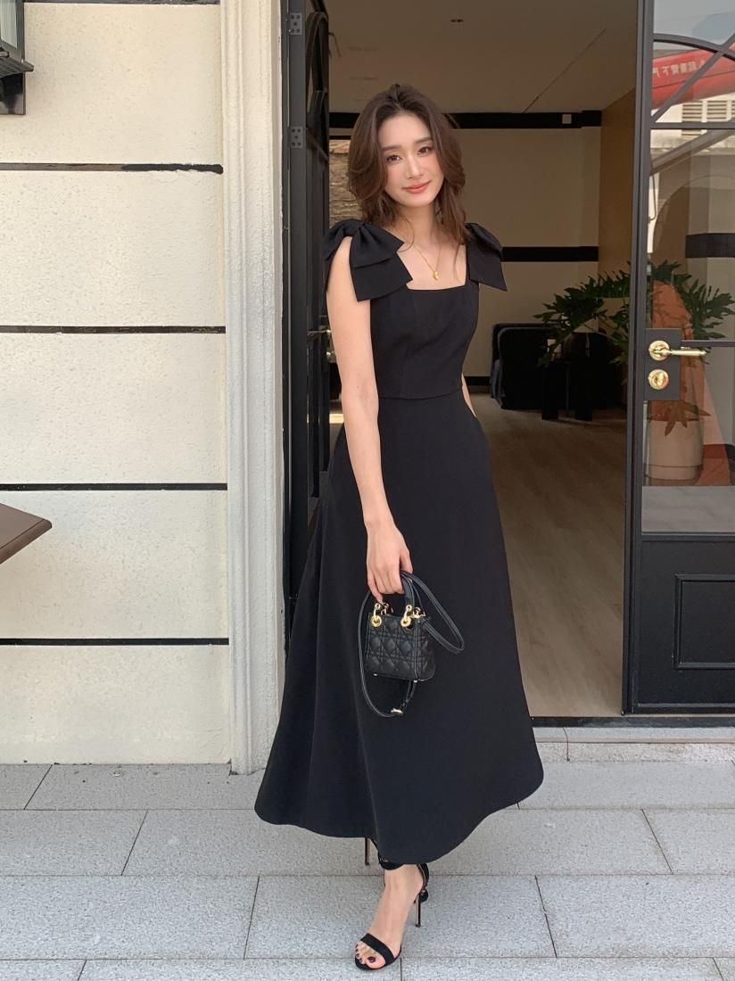 PUFF RIBBON MIDI DRESS - BIRTHDAY BASH