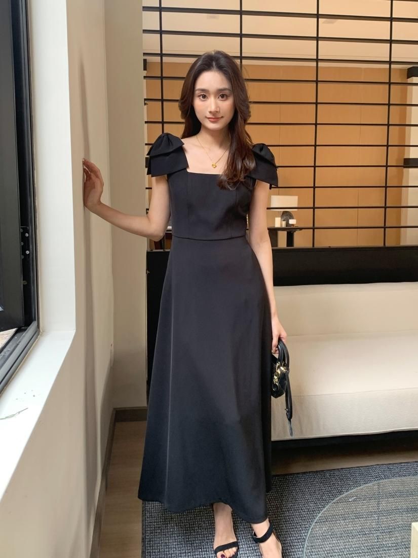 【Kashiko】25ss Ribbon Balloon Dress KASHIKO Ribbon Balloon Dress