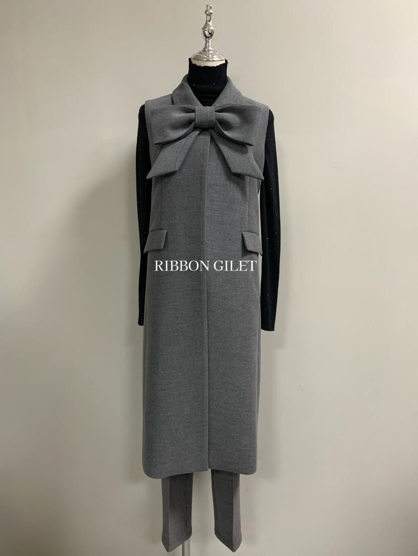 期間限定PRICE】 KATTY RIBBON GILET - BIRTHDAY BASH