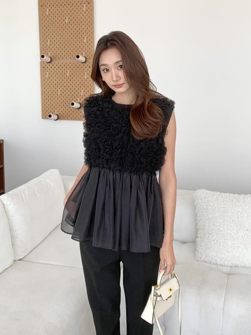 TULLE DOCKING SHEER TOPS - BIRTHDAY BASH