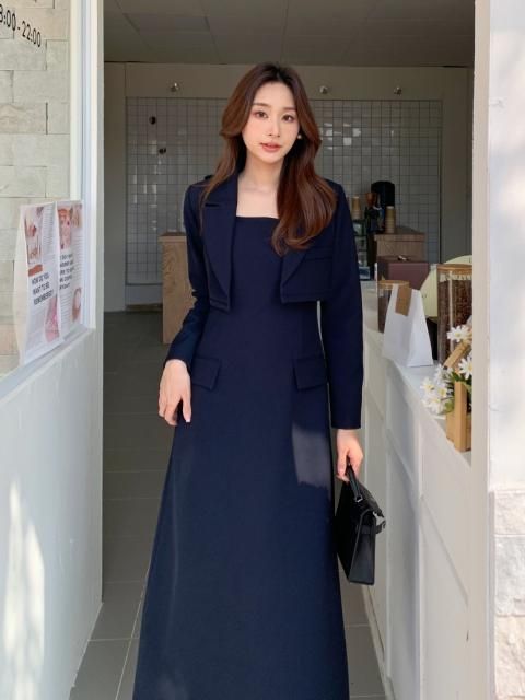 GERS SQUARE NECK DRESS