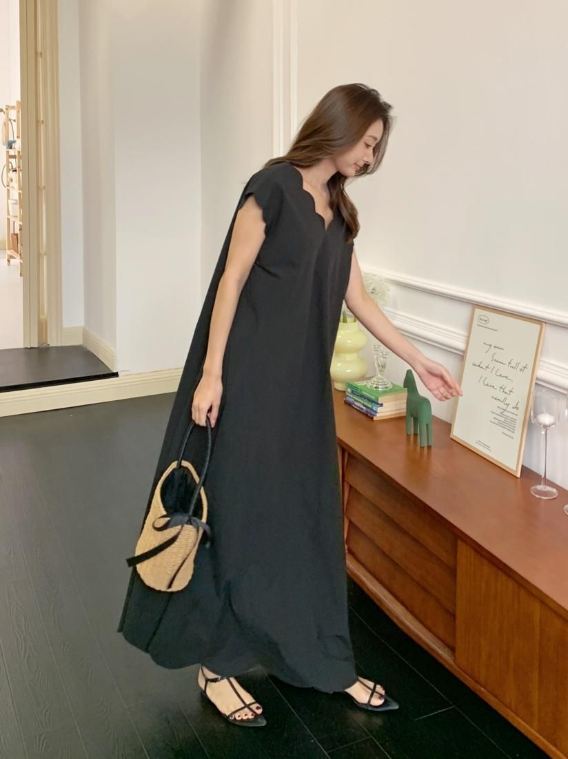 【初回限定】 SCALLOPED A LINE DRESS - BIRTHDAY BASH 靴