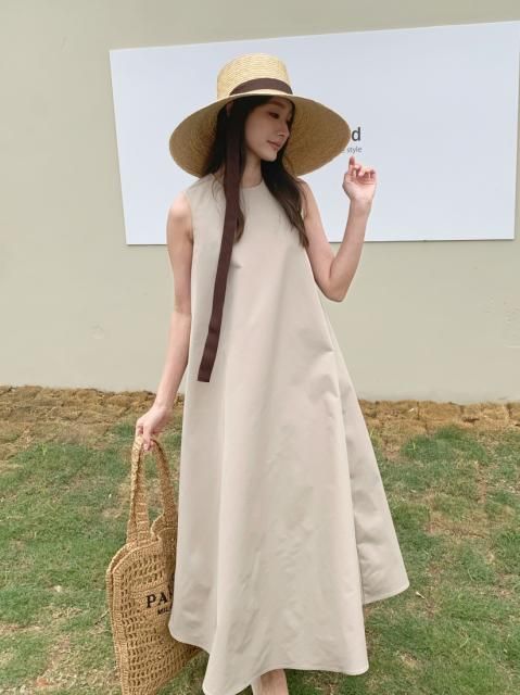 ùA LINE COLOR DRESS