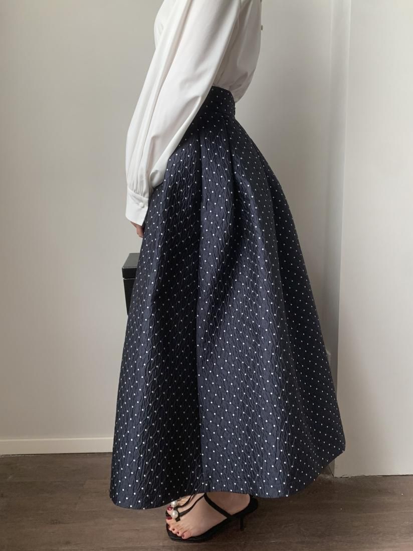 JACQUARD DOT VOLUME SKIRT - BIRTHDAY BASH