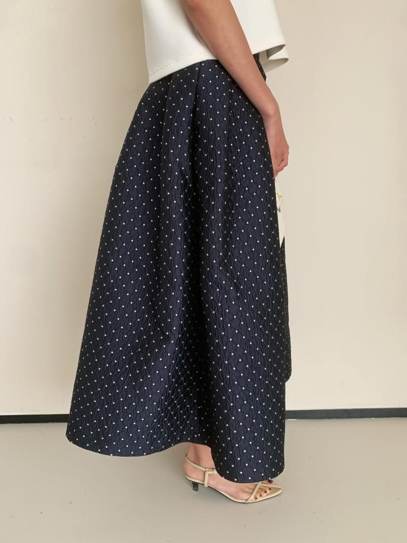 JACQUARD DOT VOLUME SKIRT - BIRTHDAY BASH