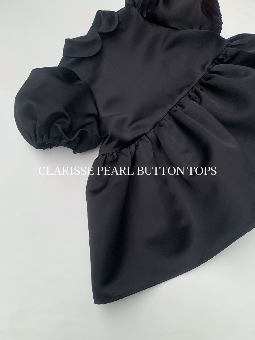 受注生産】 CLARISSE PEARL BUTTON TOPS - BIRTHDAY BASH