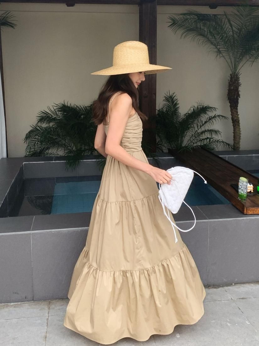 TIERED CAMISOLE LONG DRESS - BIRTHDAY BASH