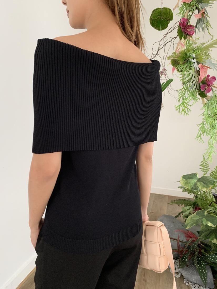 【RE ORDER 】OFF SHOULDER KNIT TOPS - BIRTHDAY BASH