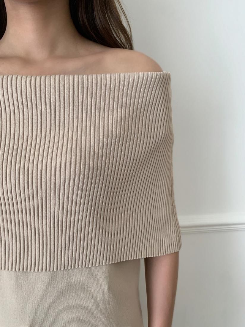 RE ORDER 】OFF SHOULDER KNIT TOPS - BIRTHDAY BASH
