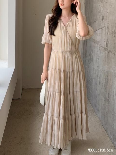 SHEER SHORT SLEEVE DRESS