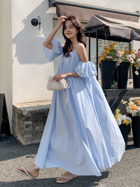 3WAY OFF SHOULDER STRAP DRESS