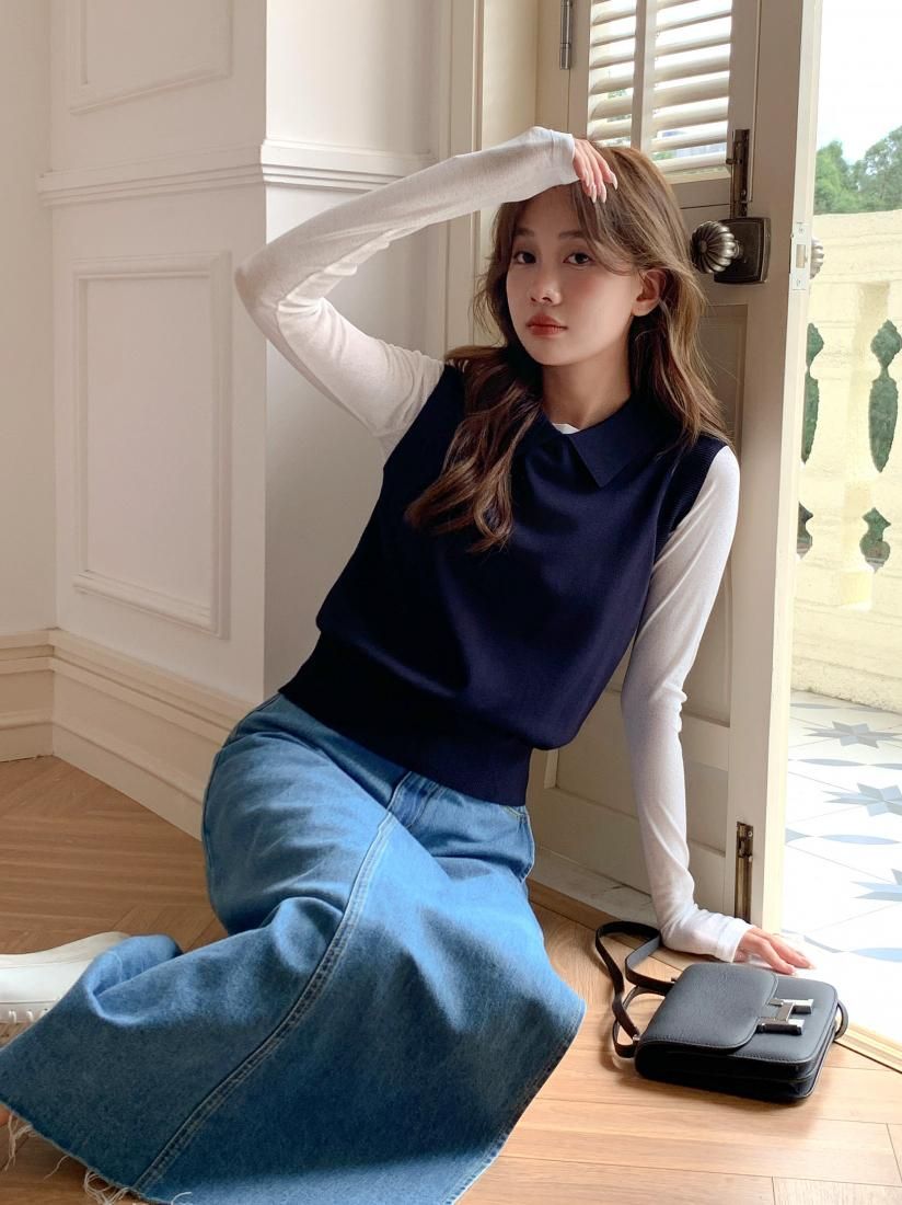 NS COLLAR KNIT TOPS - BIRTHDAY BASH