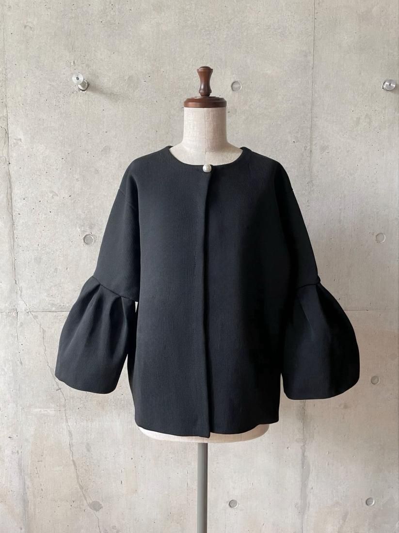 マシンウォッシャブル可】NTNT PEARL BELL SLEEVE KNIT CARDIGAN